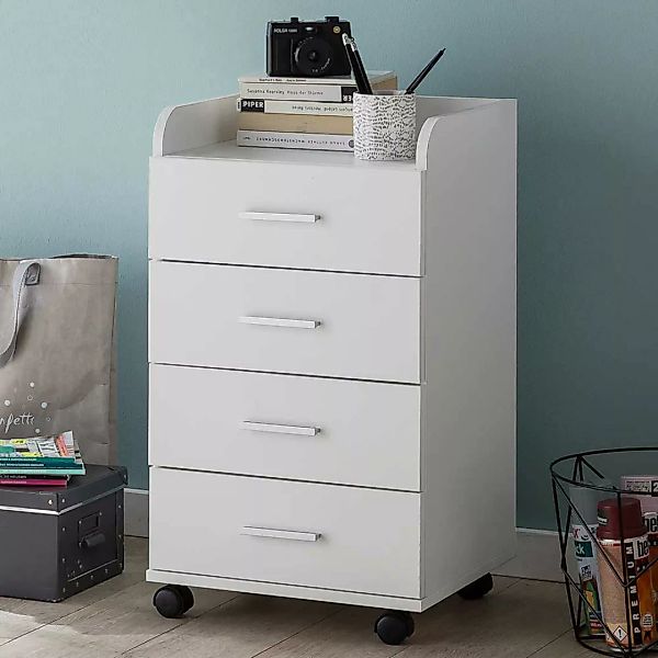 Schreibtischcontainer in Weiß 40 cm breit günstig online kaufen
