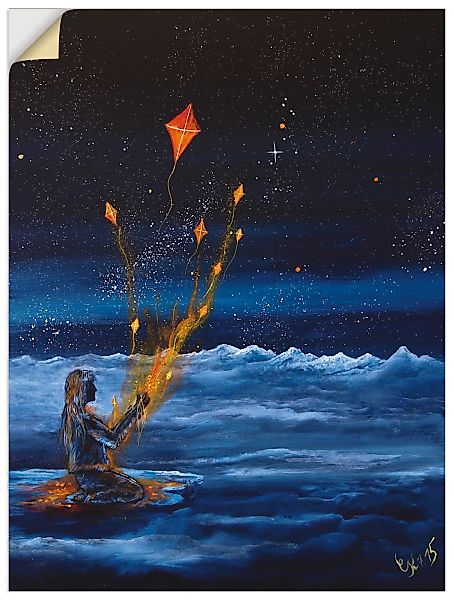 Artland Wandbild "Himmlische Drachen", Dark Fantasy, (1 St.), als Poster, W günstig online kaufen