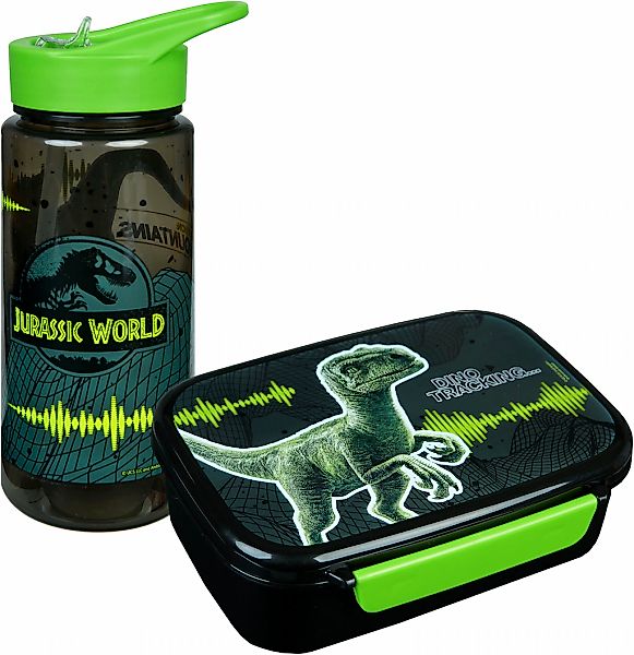Scooli Lunchbox "Jurassic World" Set, 2 tlg. mit Trinkflasche günstig online kaufen