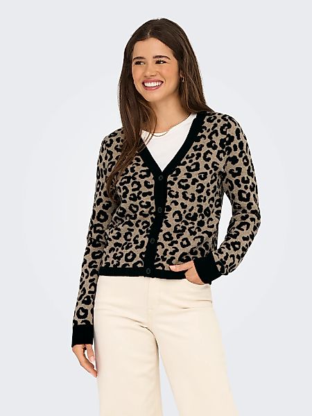 ONLY Strickjacke "ONLLEO LS V-NECK CARDIGAN KNT NOOS" günstig online kaufen