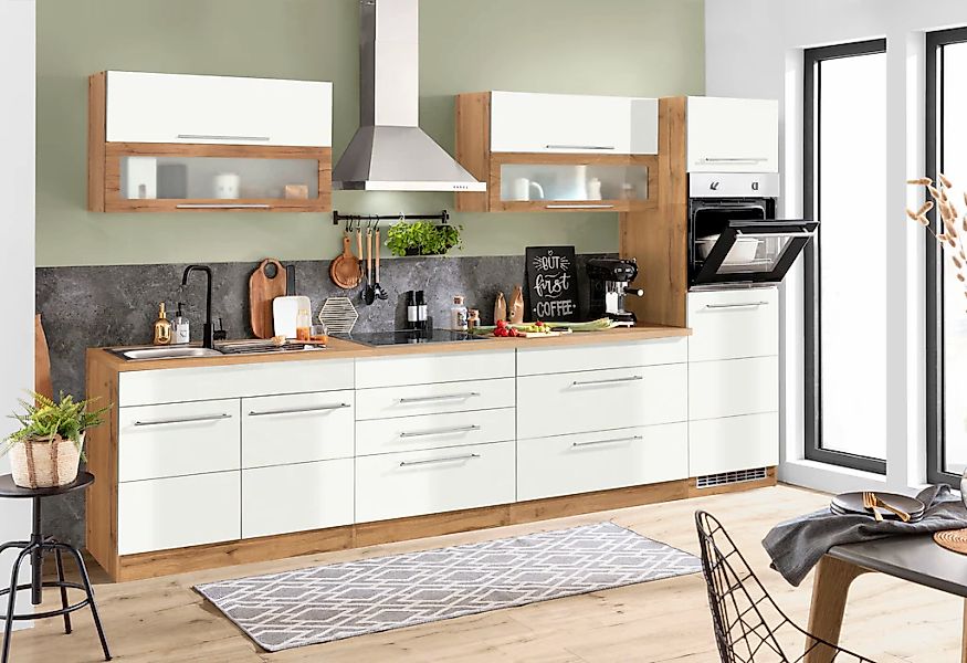 KOCHSTATION Küchenzeile »KS-Wien« Breite 340 cm, wahlweise mit E-Geräten un günstig online kaufen
