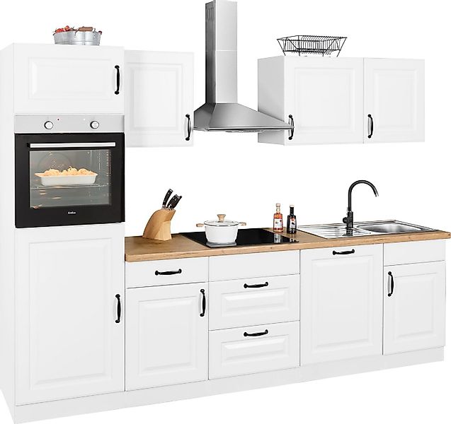 wiho Küchen Küchenzeile Erla, mit E-Geräten, Breite 280 cm günstig online kaufen