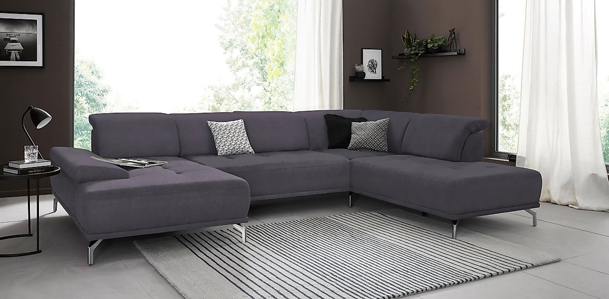 Places of Style Wohnlandschaft "Caluna", Inkl.Sitztiefenverstellung, wahlwe günstig online kaufen