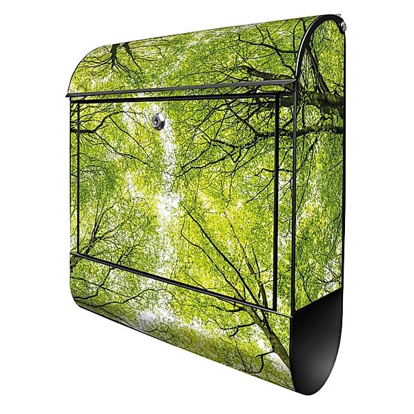 Banjado Design Briefkasten Schwarz Pulverbeschichtet 39x47x14cm 2 Schlüssel günstig online kaufen