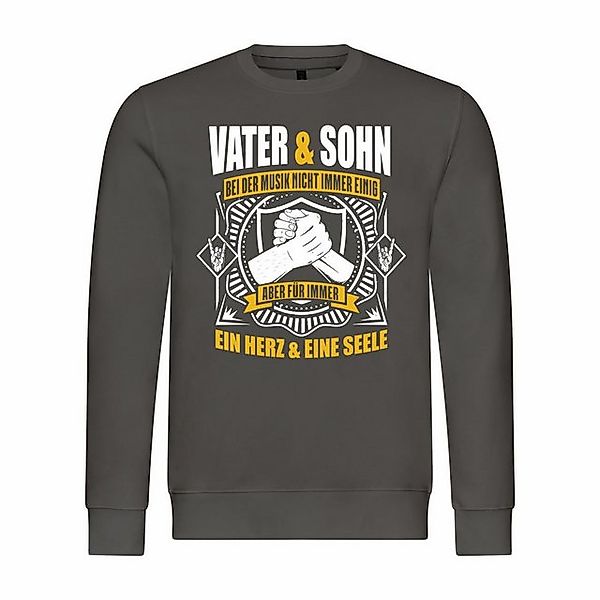 deinshirt Rundhalspullover Herren Pullover Vater und Sohn ein Herz und eine günstig online kaufen