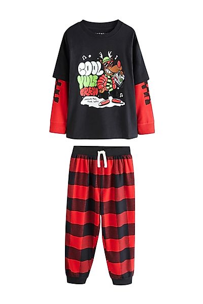 Next Pyjama Langärmeliger Single-Schlafanzug aus Baumwolle günstig online kaufen