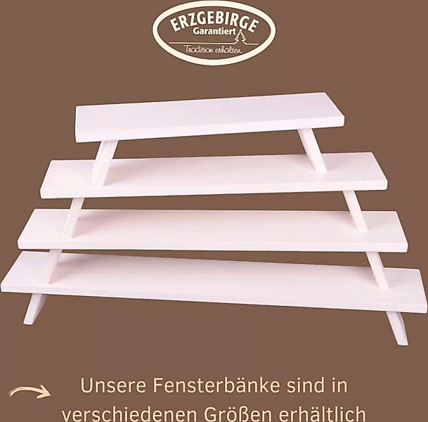 Weigla Schwibbogen-Fensterbank "Weihnachtsdeko", aus Buchenholz, weiß-lacki günstig online kaufen