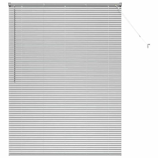 vidaXL Balkenjalousien mit Vorhängen Silber 175 x 135 cm Aluminium 42005929 günstig online kaufen