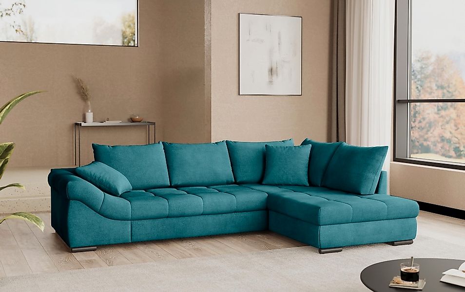 Mr. Couch Ecksofa "Allegro, L-Form", mit Hochschläfer-Bettauszug, wahlweise günstig online kaufen
