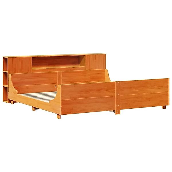 vidaXL Massivholzbett ohne Matratze Wachsbraun 200x200 Kiefernholz 3323757 günstig online kaufen