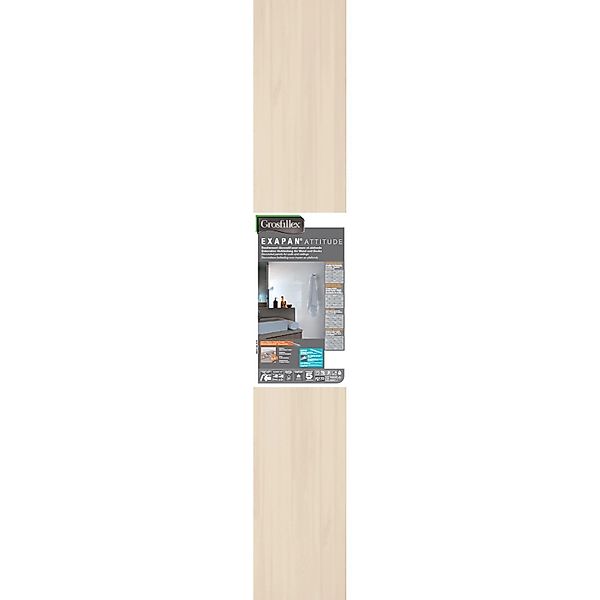 Grosfillex Wandverkleidung Element Holznachbildung Beige 260 x 37,5 cm günstig online kaufen