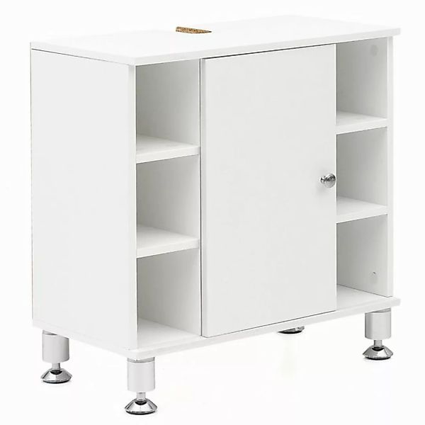 furnicato Waschbeckenunterschrank Bubble 60 x 64 x 32 cm Weiß Badschrank mi günstig online kaufen