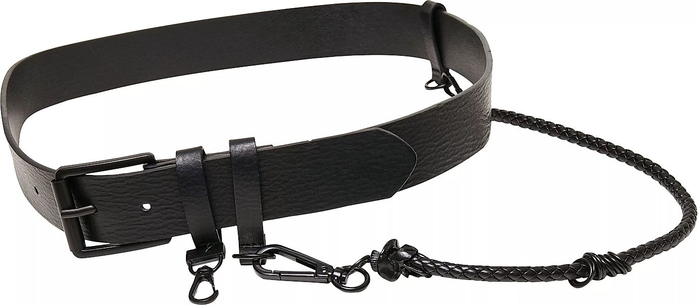 URBAN CLASSICS Hüftgürtel "Accessories Imitation Leather Belt With Key Chai günstig online kaufen