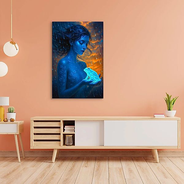 queence Acrylglasbild "Regenzauber" Bilder von Frauen  Fantasy  Frau  Gemäl günstig online kaufen
