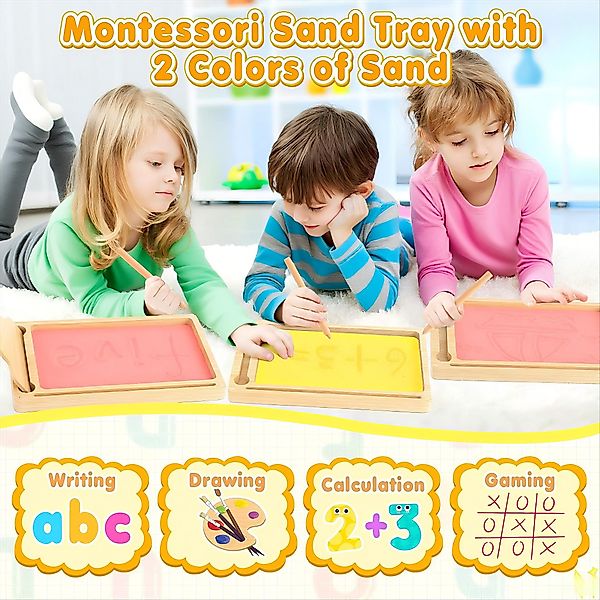 POPOLIC Lernspielzeug Sandtablet Montessori Spielzeug ab günstig online kaufen
