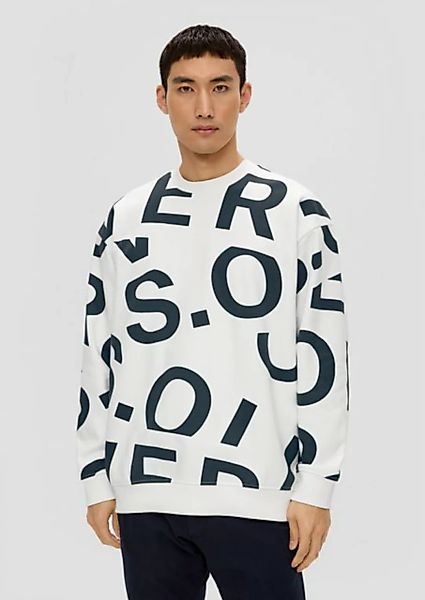 s.Oliver Sweatshirt Sweatshirt mit Allover-Print günstig online kaufen