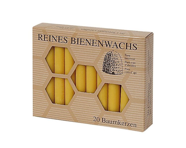 Bienen-Diätic GmbH Bienenwachskerze Bienenwachs Baumkerzen (20-tlg) günstig online kaufen