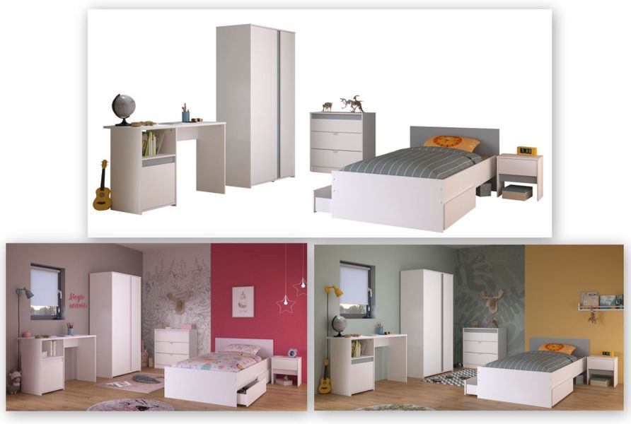 Parisot Jugendzimmer-Set Hochbett Pirouette 21 in günstig online kaufen