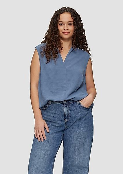 QS Langarmbluse Ärmellose Bluse aus Crêpe günstig online kaufen