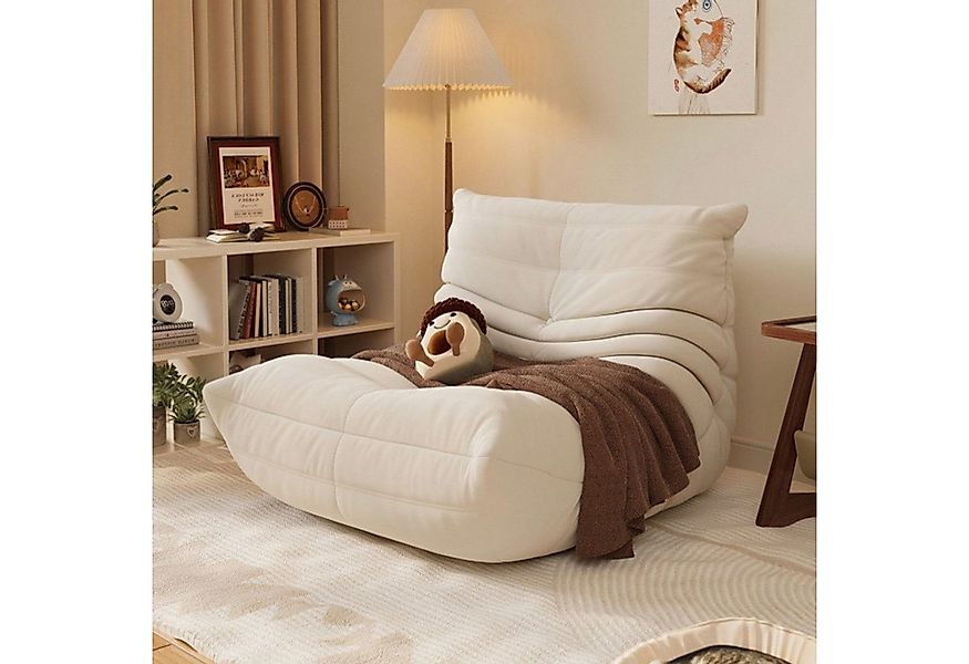 TWSOUL Sitzsack Bodensofa mit 35D Schaum,Raupen-sitzsackstuhl,87CM*102CM*70 günstig online kaufen