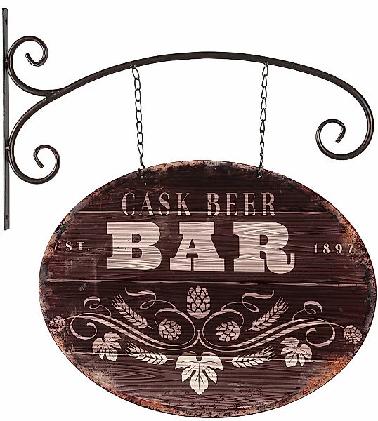 Ambiente Haus Metallbild "Pub Schild 48cm" 1 Stk. tlg. günstig online kaufen