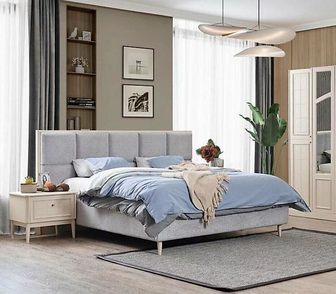 JVmoebel Bett Bett Design Doppelbett Luxus Betten Polster Schlafzimmer Möbe günstig online kaufen