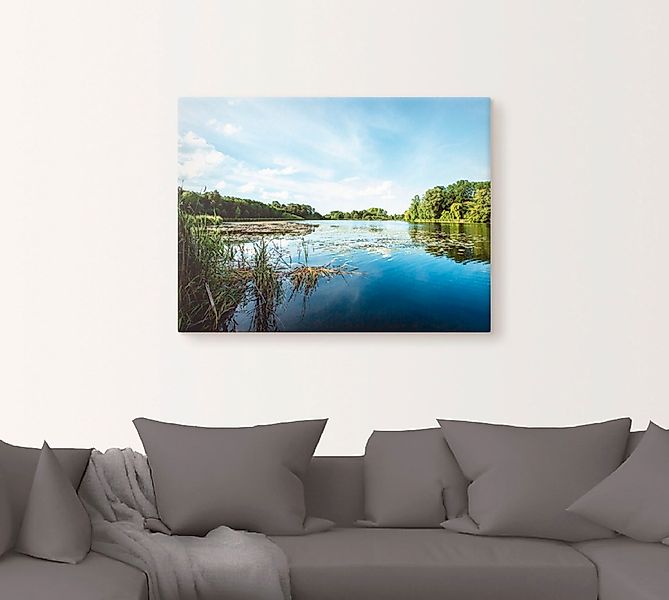 Artland Wandbild »Idylle pur«, Gewässer, (1 St.), als Leinwandbild, Poster, günstig online kaufen
