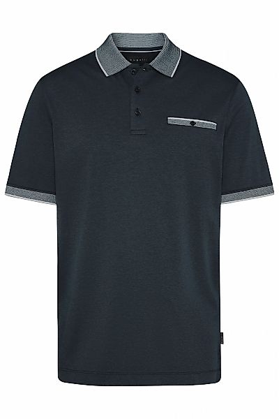 bugatti Poloshirt farbliche Akzente an Kragen, Brusttasche und Ärmelsaum günstig online kaufen