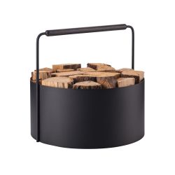 blomus Kaminholzkorb -ASHI- Eleganter Holzkorb: Stilvoll, günstig online kaufen