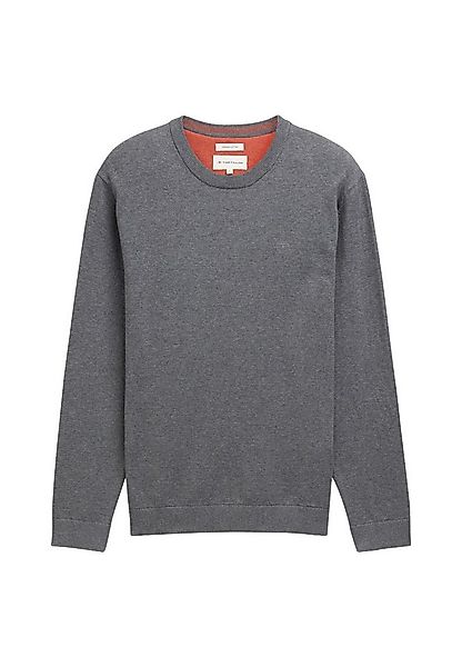 TOM TAILOR Strickpullover Pullover Basic Strickpullover R-Neck (1-tlg) günstig online kaufen