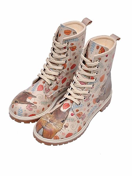 DOGO Schnürboots "Long Boots Schnürstiefel Squirrel Damen Stiefeletten, Lon günstig online kaufen