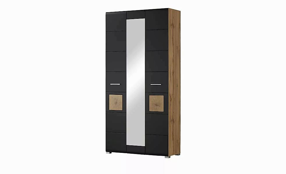 Garderobenschrank  Cortina ¦ schwarz ¦ Maße (cm): B: 99 H: 203 T: 40.0 Schr günstig online kaufen