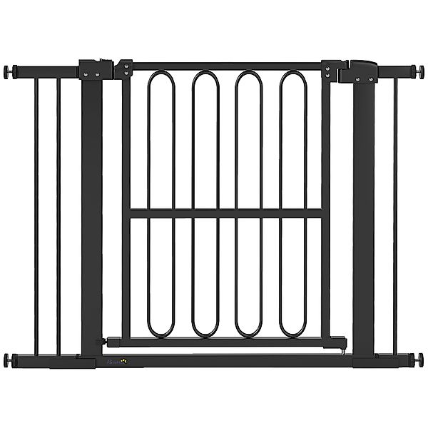 PawHut Treppenschutzgitter Türschutzgitter Absperrgitter ohne Bohren 76-104 günstig online kaufen