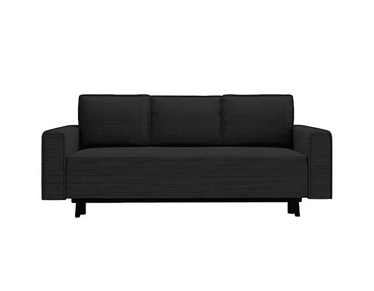 Goldstoff Schlafsofa LUX 225 cm - Sofa mit schlaffunktion und Bettkasten - günstig online kaufen