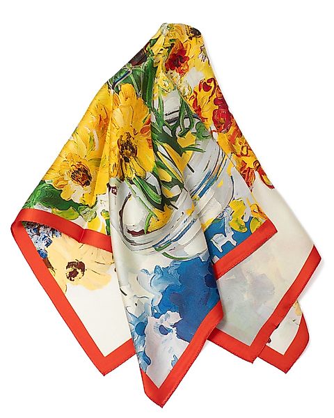 MayTree Seidentuch Premium quadratisch 64x64cm, blühende günstig online kaufen