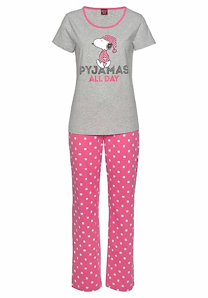 Peanuts Pyjama, (2 tlg.), mit Snoopy Druckmotiv günstig online kaufen
