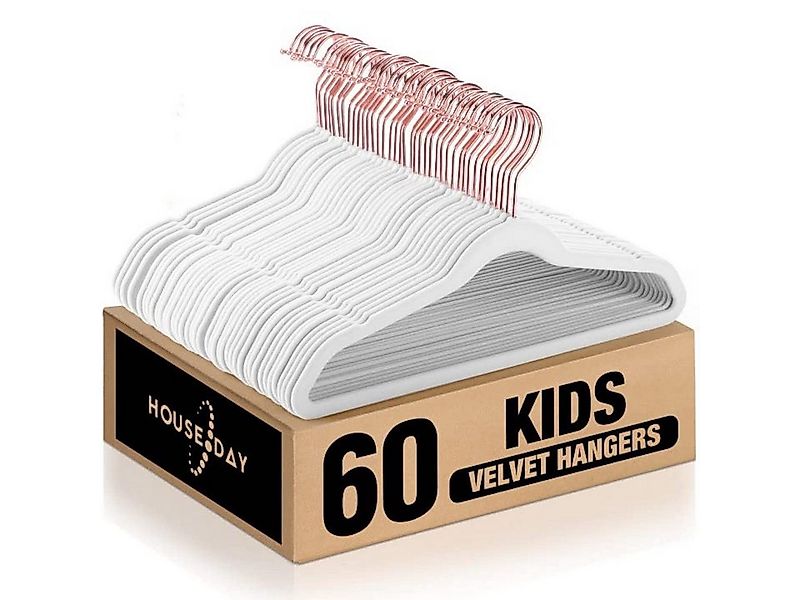 House Day Kleiderbügel Kinder Kleiderbügel Samt, mit drehbarer Haken für 3- günstig online kaufen