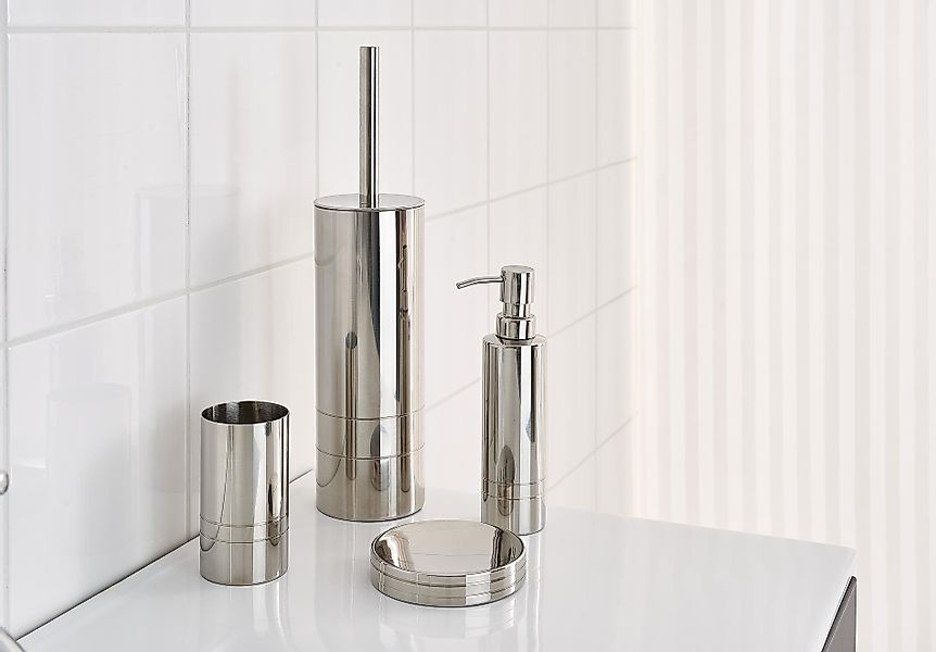 Ridder Badaccessoire-Set Aufbewahrungsbecher London chrom glänzend günstig online kaufen