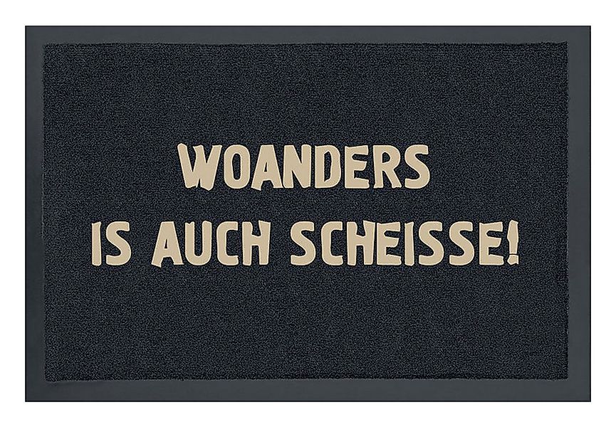 Rockbites Fußmatte Rockbites - Fußmatte Türmatte "WOANDES IS AUCH SCHEISSE! günstig online kaufen