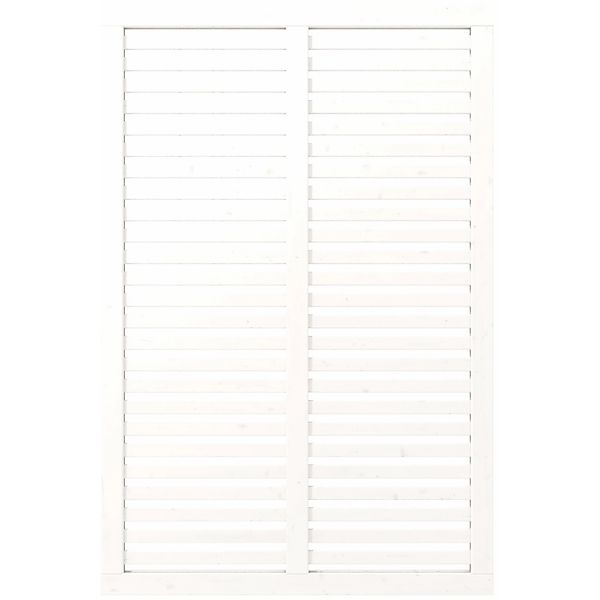 Sichtschutzzaun Harmoni Nadelholz Weiß 120 cm x 180 cm günstig online kaufen