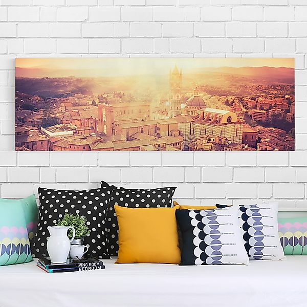 Leinwandbild - Panorama Fiery Siena günstig online kaufen