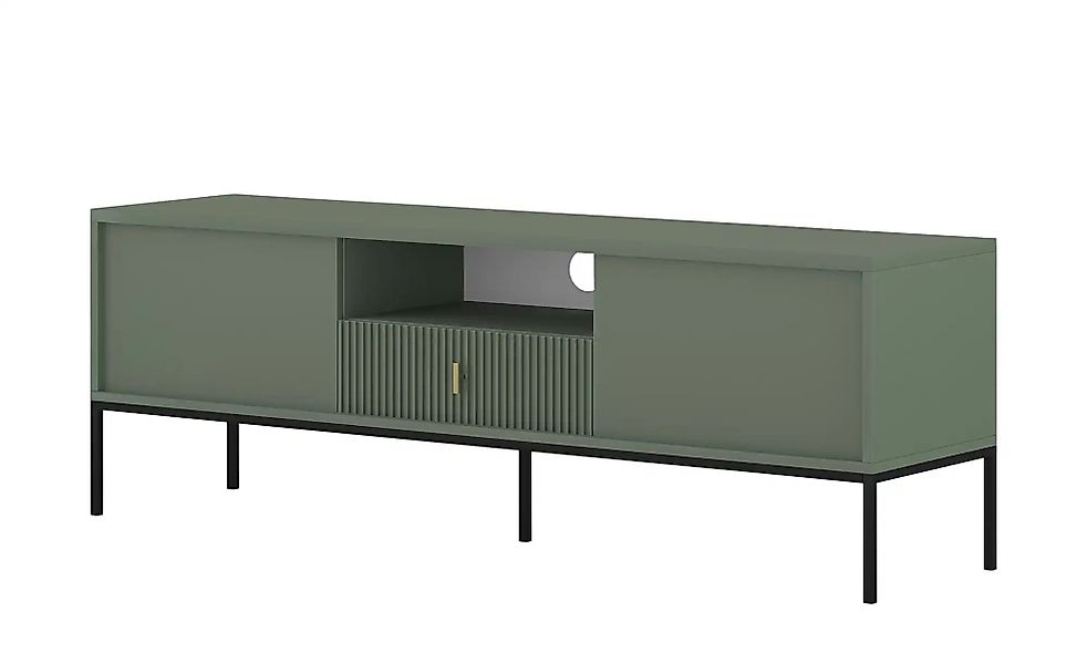 TV-Lowboard  Maglione ¦ grün ¦ Maße (cm): B: 154 H: 52 T: 39.0 Kommoden & S günstig online kaufen