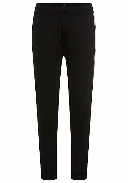 BOSS Jogginghose "Authentic" aus Baumwoll-Terry mit Streifen und Logo günstig online kaufen