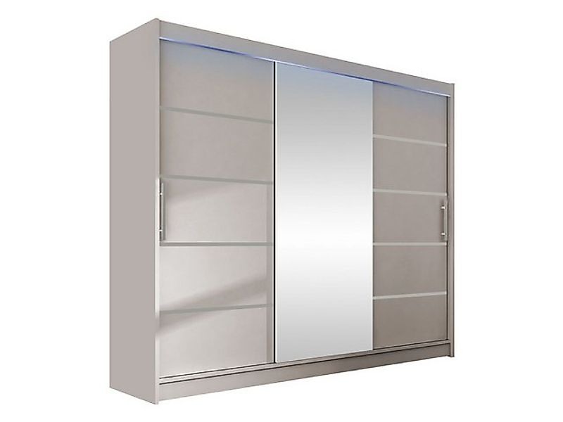 MIRJAN24 Kleiderschrank Aston VI (mit Schiebetüren und Spiegel) 250x215x58 günstig online kaufen