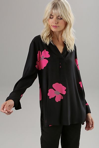 Aniston SELECTED Longbluse mit Blüten bedruckt günstig online kaufen