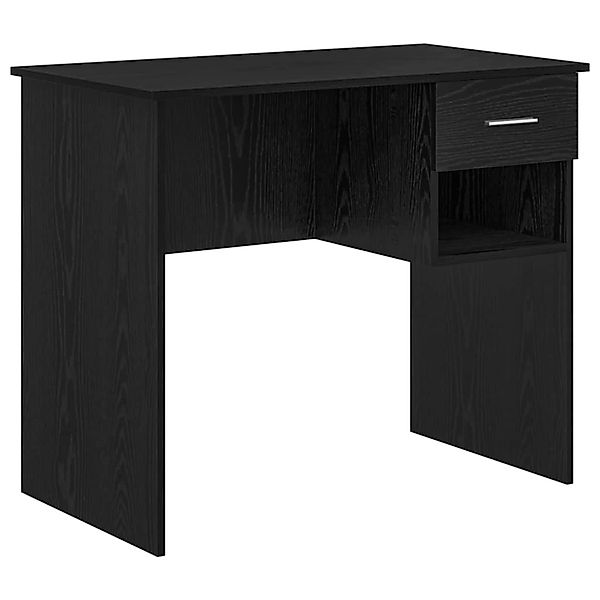 vidaXL Schreibtisch mit Regal Schwarz Eichen-Optik 90 x 49,5 x 75 cm 869267 günstig online kaufen