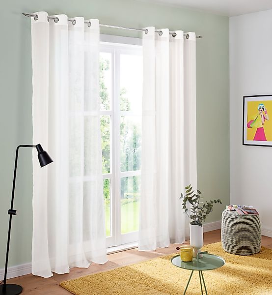 my home Gardine Malin, Ösen (2 günstig online kaufen