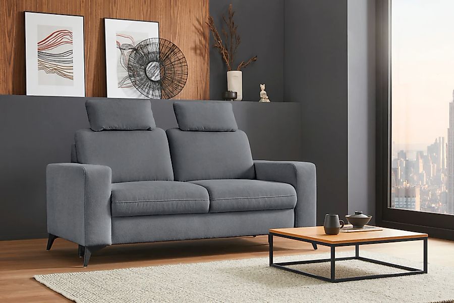 Home affaire 2-Sitzer "Lolland" mit Federkern, auch mit abwischbarem Bezug günstig online kaufen