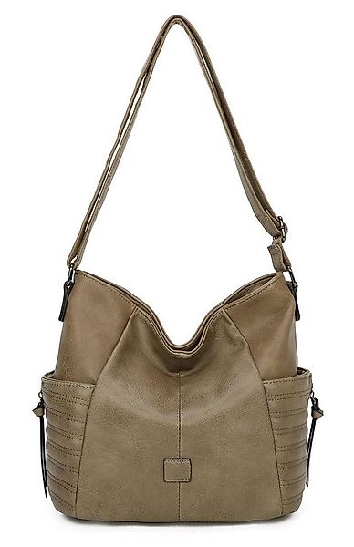 ITALYSHOP24 Schultertasche Damen Tasche Shopper CrossOver, als Handtasche, günstig online kaufen