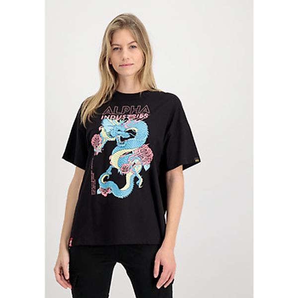 Alpha Industries  T-Shirt Heritage Dragon OS T Women - black günstig online kaufen